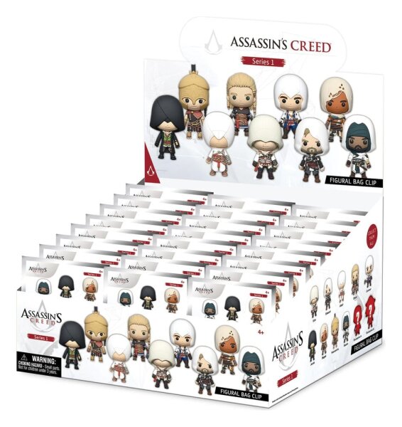 Assassins Creed 3D Schaumstoff-Taschenanhänger Serie 1 Display (24)