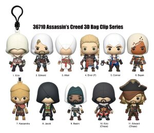 Assassins Creed 3D Schaumstoff-Taschenanhänger Serie 1 Display (24)