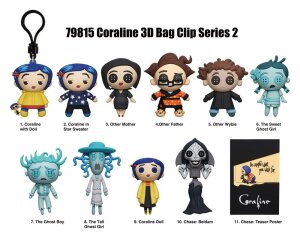 Coraline 3D Schaumstoff-Taschenanhänger Serie 2...
