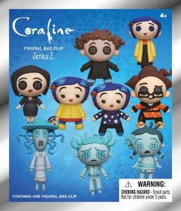 Coraline 3D Schaumstoff-Taschenanhänger Serie 2 Display (24)