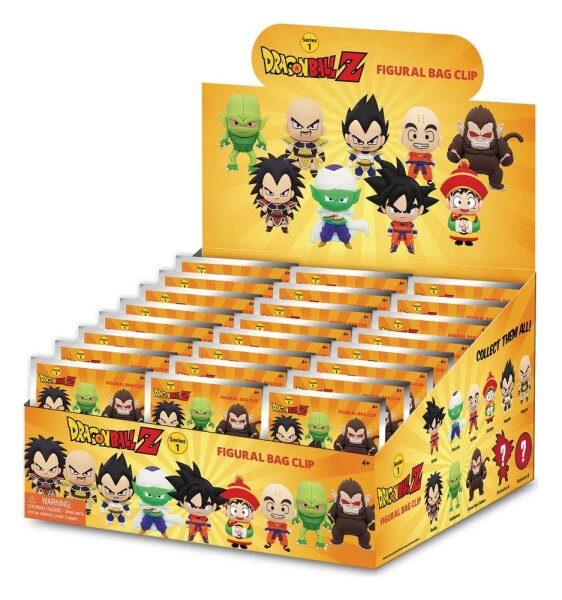 Dragon Ball Z 3D Schaumstoff-Taschenanhänger Serie 1 Display (24)