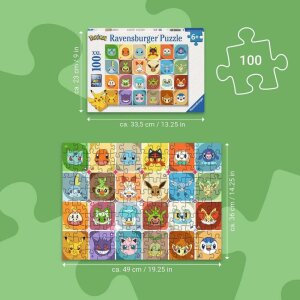 Pokemon Kinderpuzzle Pokemon Gesichter (100 Teile XXL)