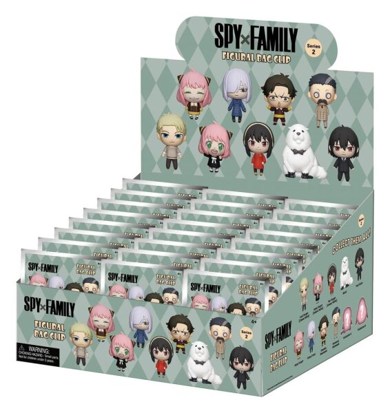 Spy x Family 3D Schaumstoff-Taschenanhänger Serie 2 Display (24)