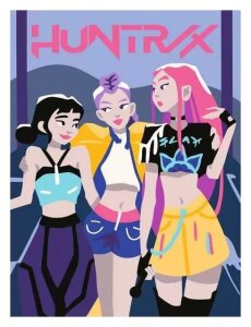 KPop Demon Hunters CreArt Malen nach Zahlen Malset Huntrix