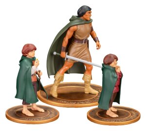 Der Herr der Ringe Animated Film PVC Figuren 3er-Pack Frodo, Aragorn, and Samwise