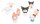 Hello Kitty & Friends Plüschfiguren  - Cup Noodles 16 cm Sortiment (24)