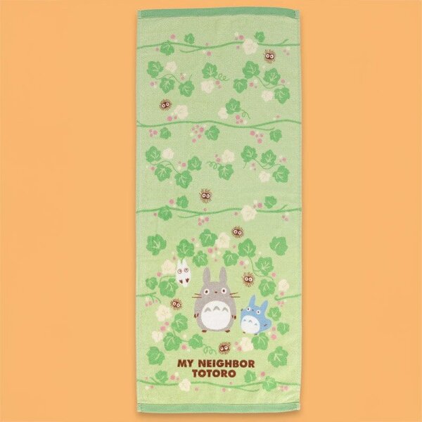 Mein Nachbar Totoro Natsu Handtuch Totoro Green Leaf 34 x 80 cm