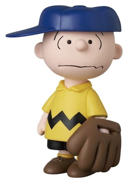MLB × Peanuts UDF PVC Figur New York Mets Charlie Brown 9 cm