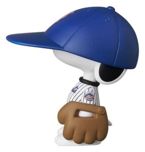 MLB × Peanuts UDF PVC Figur New York Mets Snoopy 7 cm