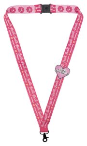 Barbie Schlüsselband & Ansteck-Pin Set