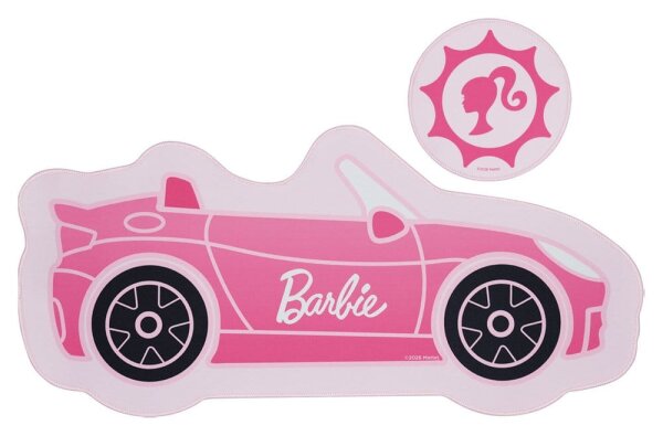 Barbie Schreibtischunterlage & Untersetzer Car