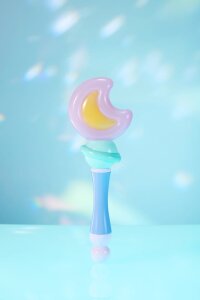 Magical Sisters Lulutto Lilly Proplica Replik Moontoneoneon & GlassHeart DreamPact Set 25 cm