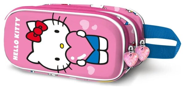 Sanrio 3D Double Federmäppchen Hello Kitty Heart