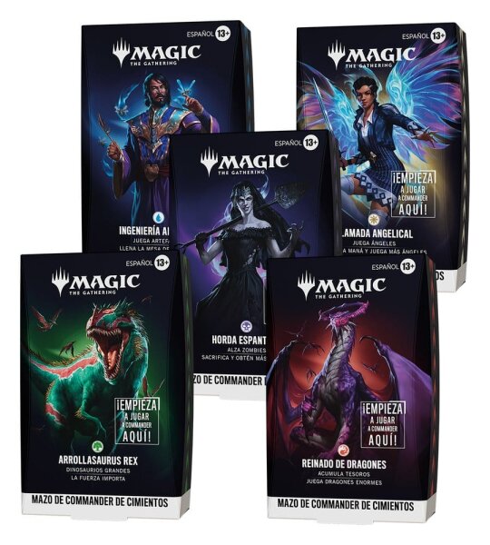 Magic the Gathering Grundstein-Commander-Decks Umkarton (5) spanisch