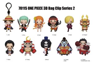 One Piece 3D PVC-Taschenanhänger Serie 2 Display (24)