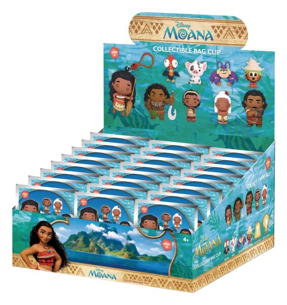 Vaiana 3D PVC-Taschenanhänger Serie 2 Display (24)
