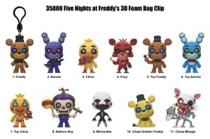 Five Nights at Freddys 3D PVC-Taschenanhänger Serie...