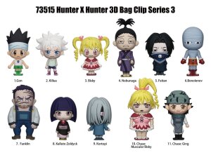 Hunter x Hunter 3D PVC-Taschenanhänger Serie 3...