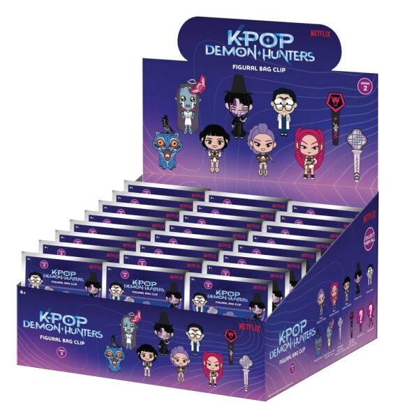 KPop Demon Hunters 3D PVC-Taschenanhänger Serie 2 Display (24)