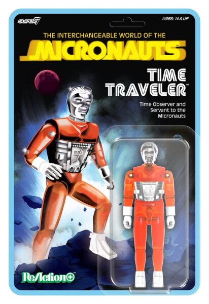 Micronauts ReAction+ Actionfigur Wave 04 Time Traveler (Translucent Orange)