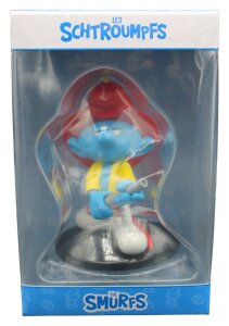 Die Schlümpfe Statue Feuerwehrmann-Schlumpf 12 cm