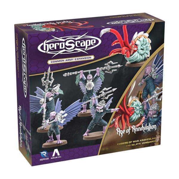 Heroscape Armeeerweiterung Embers of War: Krakenling & Gelryie Vanguards *EN*