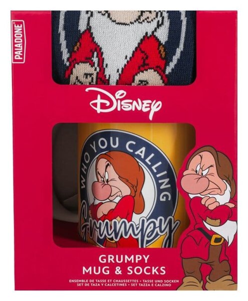 Disney Tasse und Socken Set Schneewittchen Who You Calling Grumpy