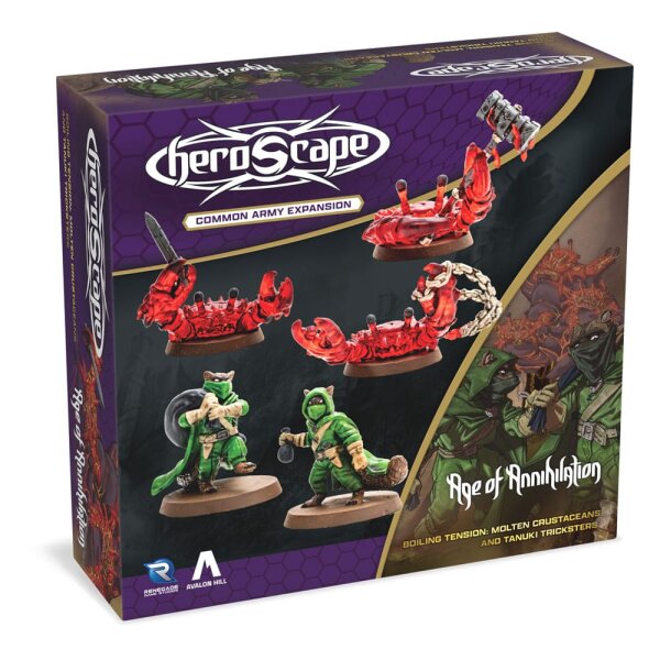Heroscape Armeeerweiterung Boiling Tension: Molten Crustaceans & Tanuki Tricksters *EN*