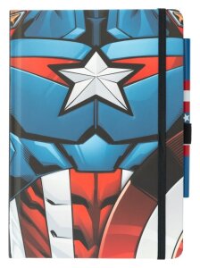 Marvel Captain America Premium Notizbuch mit Stift...