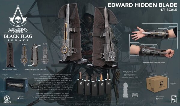 Assassins Creed Replik 1/1 Edward Hidden Blade
