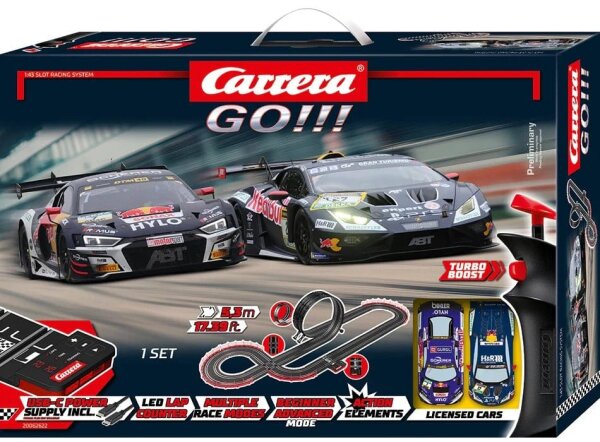 Carrera GO!!! Autorennbahn Set GT Pro Racers