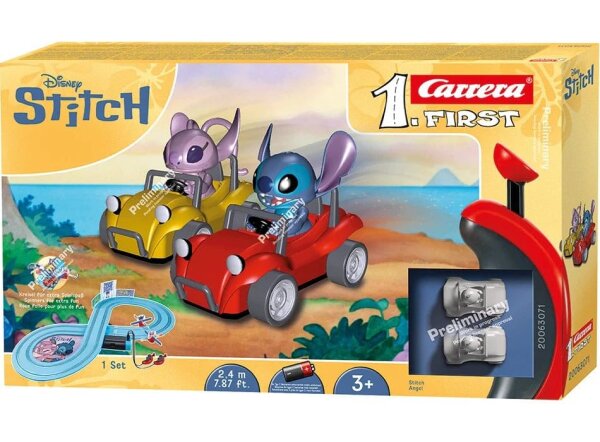Disney Stitch Carrera First Autorennbahn Set Disney Stitch 2,4