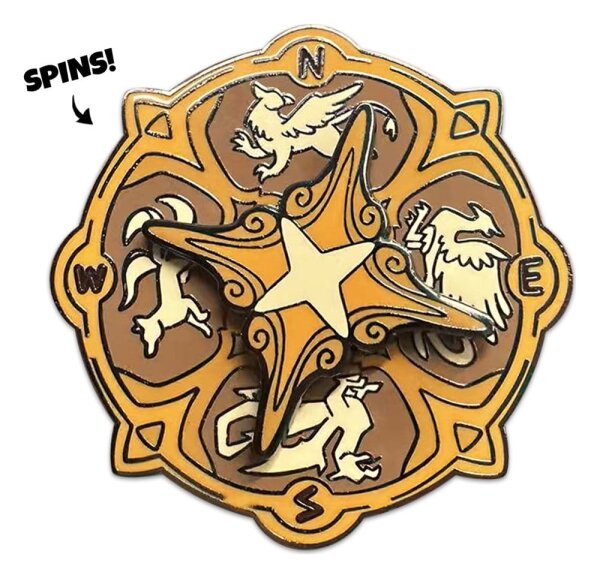 Quincys Tavern Ansteck-Pin Compass 5 cm