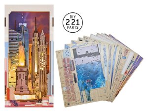 Revell Tiny Adventures Book Nook Mini-Diorama New York 18 cm