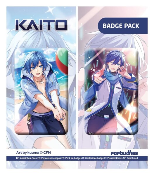 Vocaloid Ansteck-Button 2er-Pack Kaito (Art by kuuma)