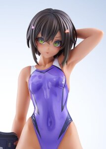 Arms Note PVC Figur 1/7 Buchou-chan of the Swimming Club Purple Swimsuit Ver. 22 cm