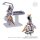 FW Gundam Convergence Core Cross Bone Actionfigur Set Steel 7 Angel Diona & Icarus 13 cm