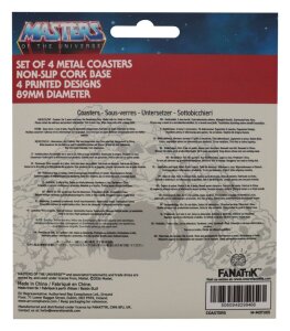 Masters of the Universe Untersetzer 4er-Pack Printed Metal