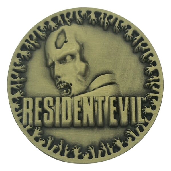Resident Evil Sammelmünze 30th Anniversary Antique Brass Edition