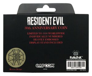 Resident Evil Sammelmünze 30th Anniversary Antique Brass Edition