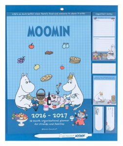 Moomin magnetischer Planer 2026/27 30 x 35 cm