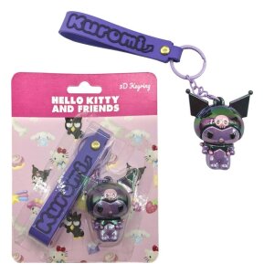 Sanrio 3D Schlüsselanhänger Hello Kitty Kuromi