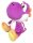 Super Mario Plüschfigur Yoshi Lila 21 cm
