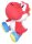 Super Mario Plüschfigur Yoshi Rot 17 cm