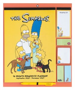 The Simpsons magnetischer Planer 2026/27 30 x 35 cm