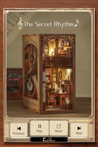 Book Nook The Secret Rhythm 23 x 11 cm