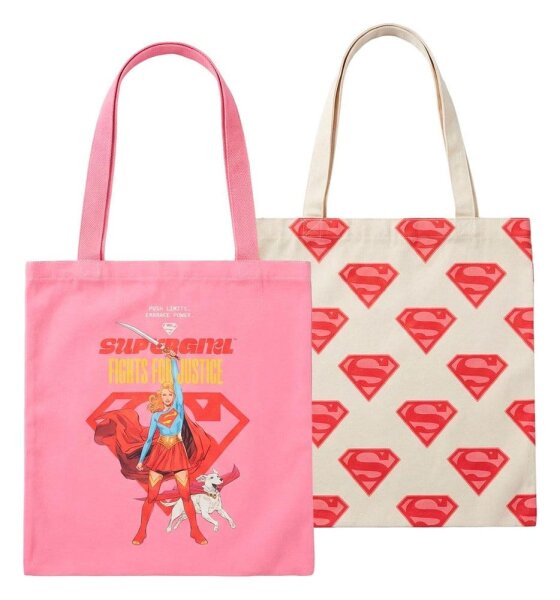 DC Comics Tragetaschen 2er-Pack Superman Supergirl