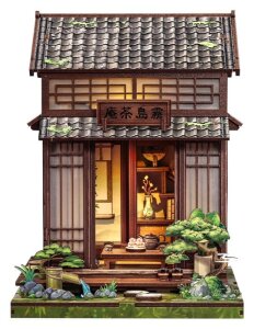 Miniature House Model Kit Kirishima Cha-an 19 x 14 cm