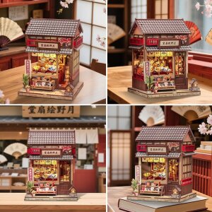 Miniature House Model Kit Tsukino Eogi-dou 19 x 14 cm