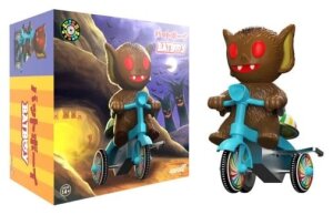 Super7 Super Cycles Fahrzeug Bat Boy (Brown w/ Blue Trike)